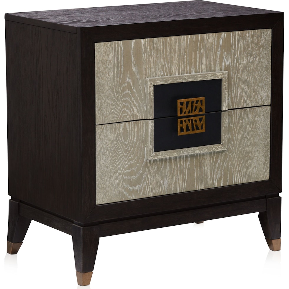 olivia bedroom black nightstand   