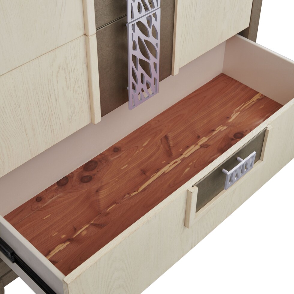 olivia bedroom white chest   