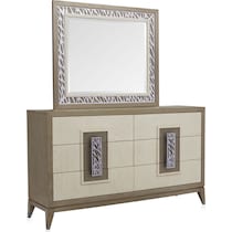 olivia bedroom white dresser & mirror   