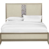 olivia bedroom white king bed   