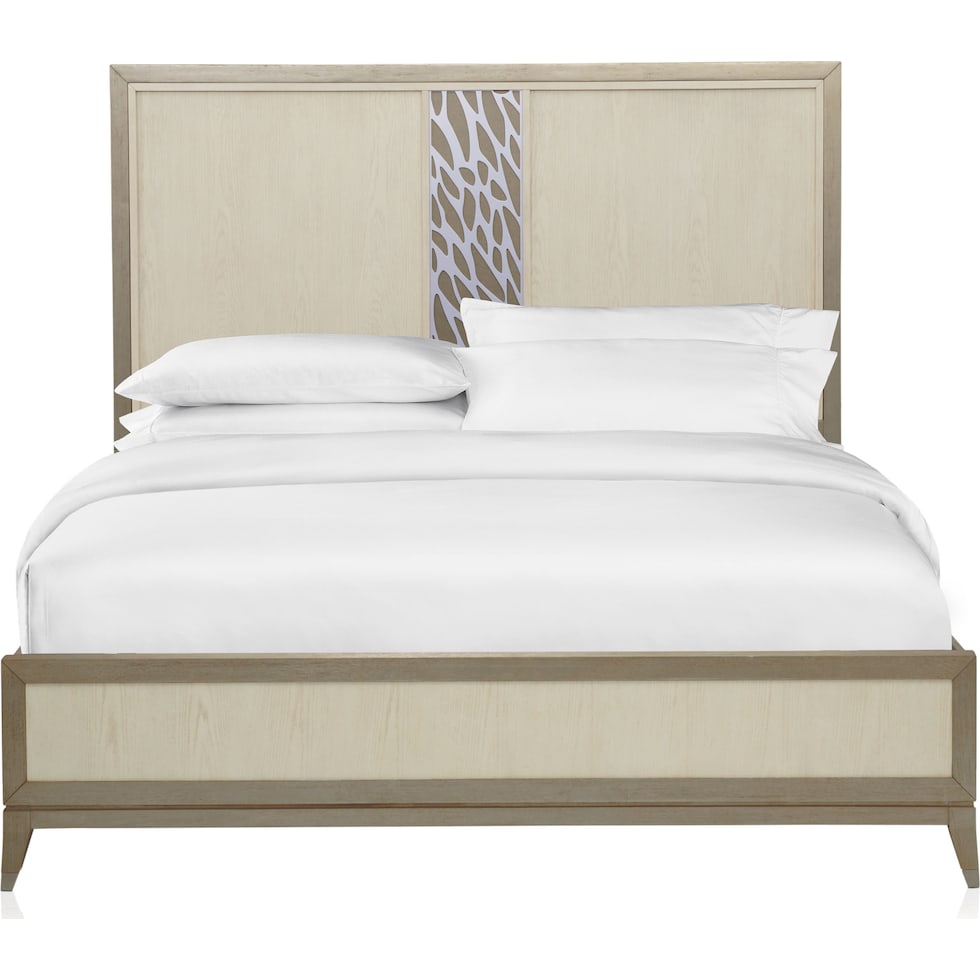 olivia bedroom white king bed   