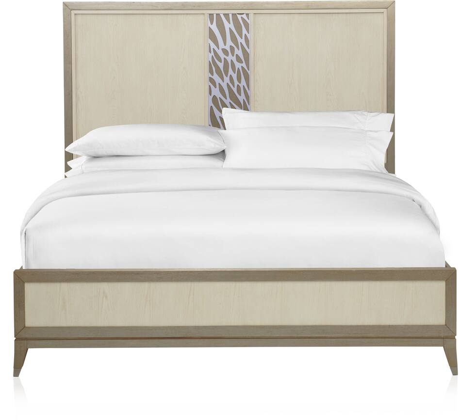 Olivia King Bed Pearl American Signature Furniture