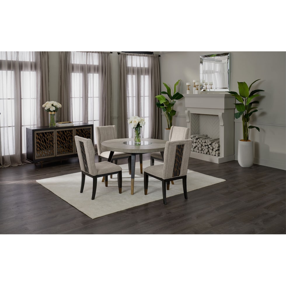 olivia dining room ebony dining chair   