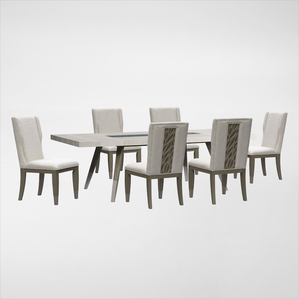 olivia dining room white  pc dining room   