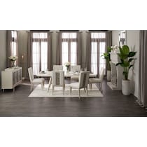 olivia dining room white dining chair   