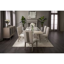 olivia dining room white dining table   