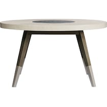 olivia dining room white round dining table   
