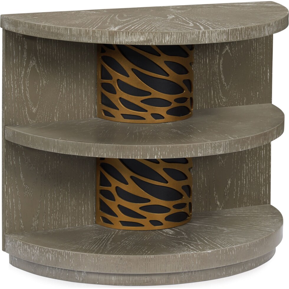 olivia dark brown chairside table   