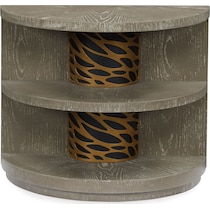 olivia dark brown chairside table   