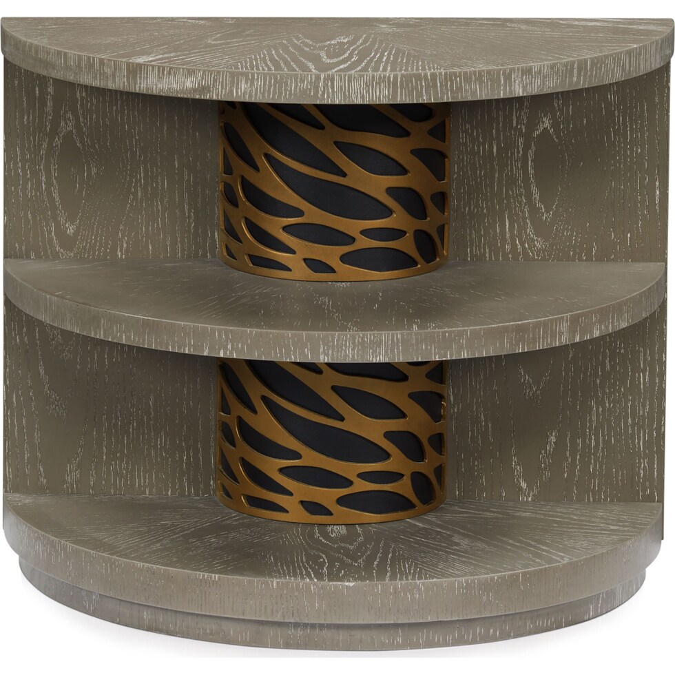 olivia dark brown chairside table   