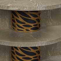 olivia dark brown chairside table   