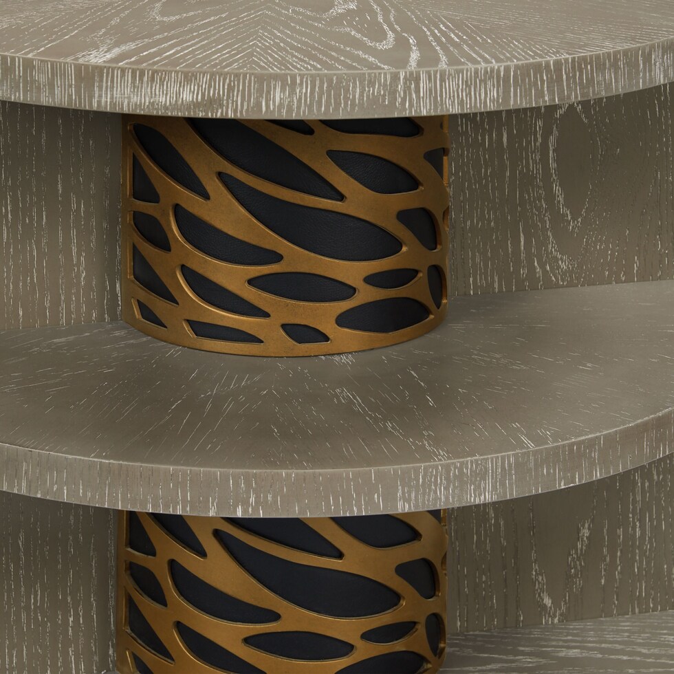 olivia dark brown chairside table   