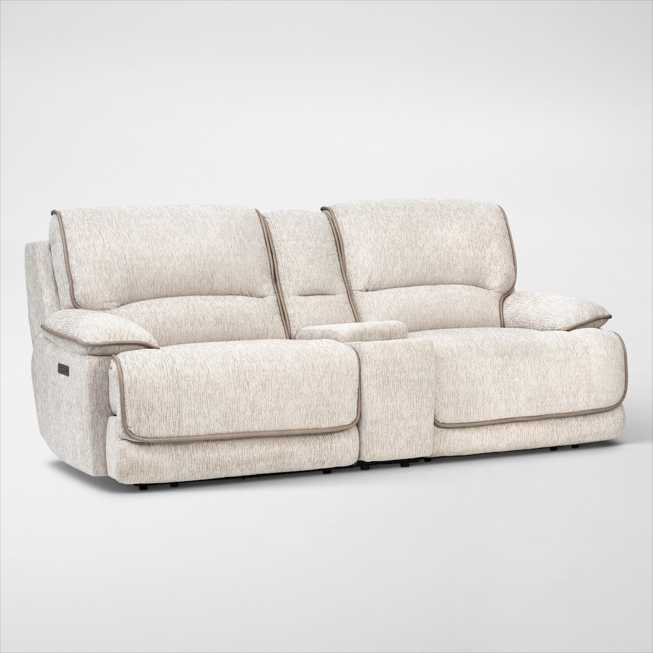 olsen dove power reclining loveseat   