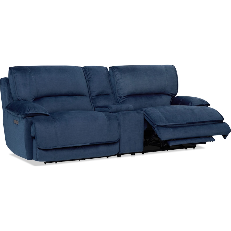 olsen indigo loveseat   