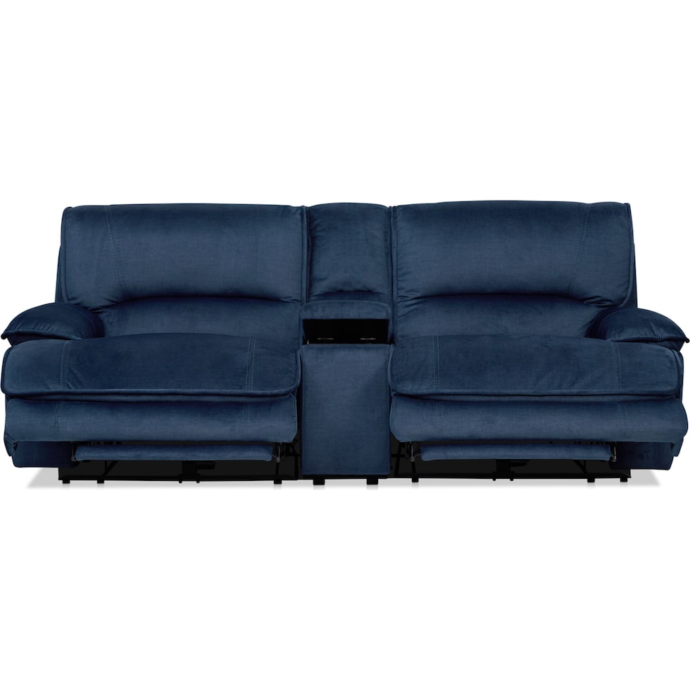 olsen indigo loveseat   