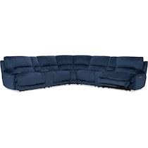 olsen indigo sectional   