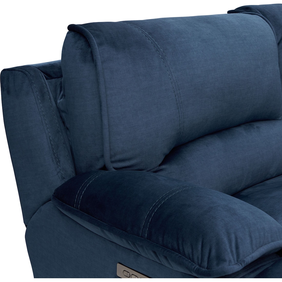 olsen indigo sectional   