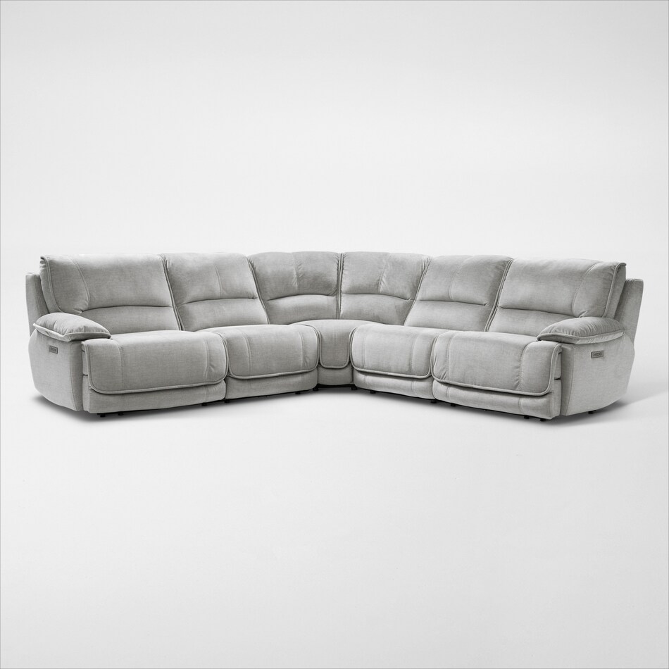 Olsen Dual Power Reclining Sectional American Signature Furniture