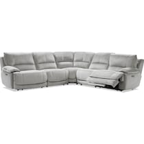 olsen silver sectional   