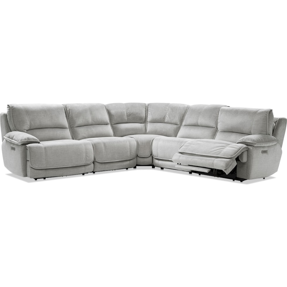 olsen silver sectional   