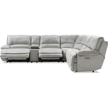 olsen silver sectional   