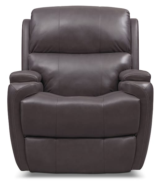 Omega TriplePower Leather Recliner American Signature Furniture