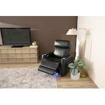 omni black power recliner   