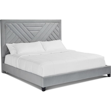 Omni Upholstered King Bed - Sterling