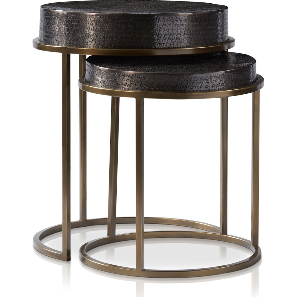 onyx gray nesting tables   