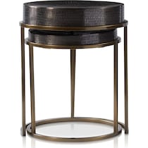 onyx gray nesting tables   