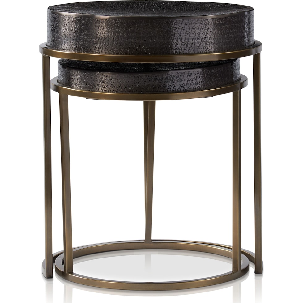 onyx gray nesting tables   