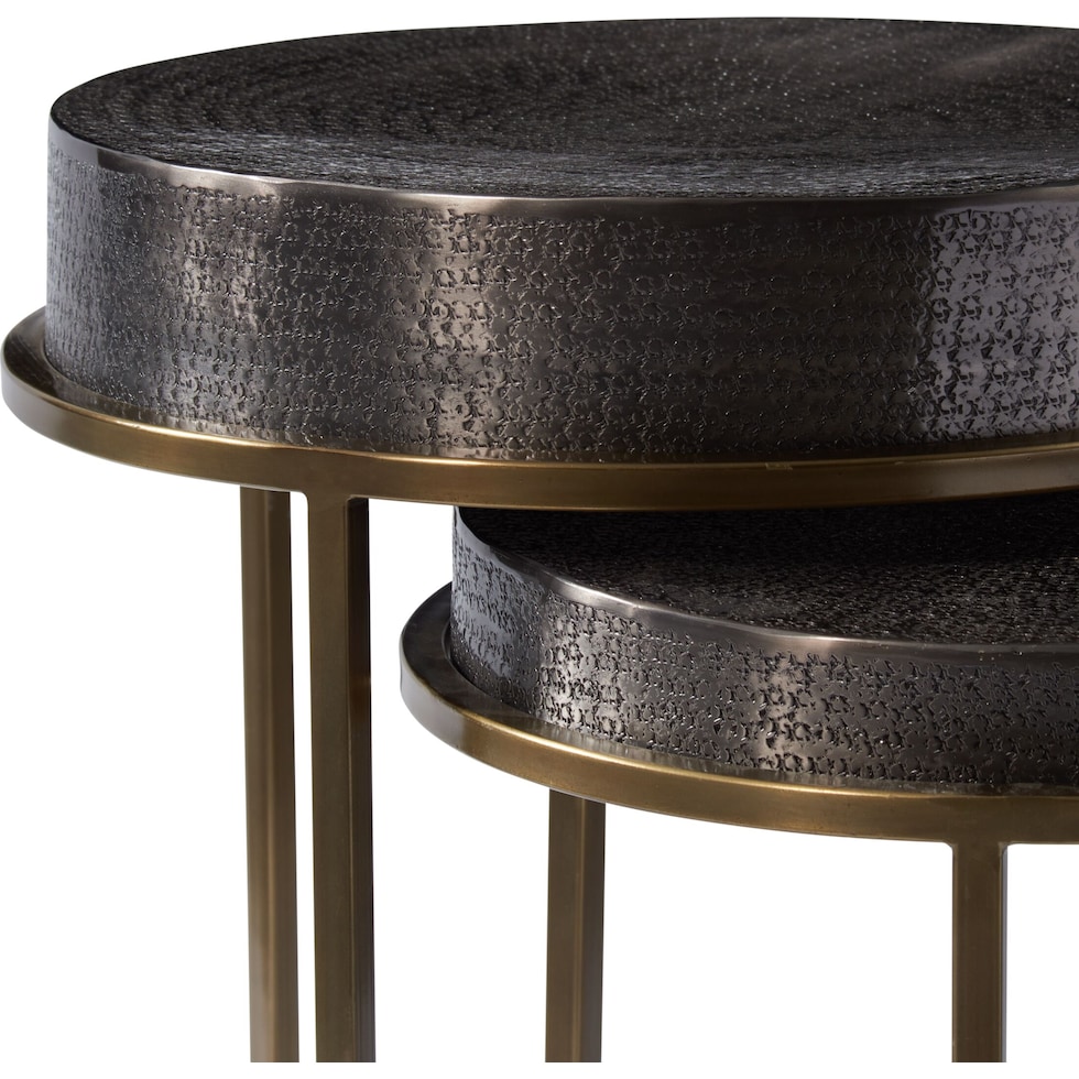 onyx gray nesting tables   