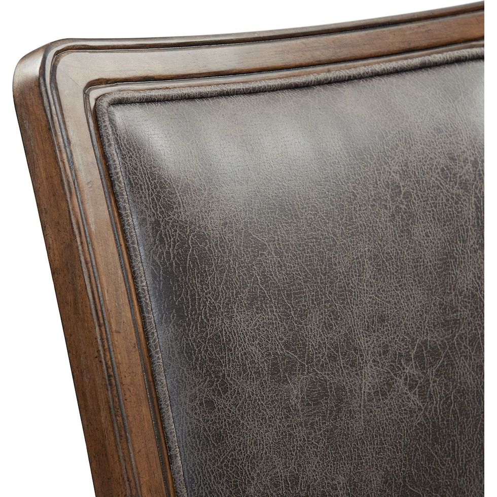 oona dark brown dining chair   