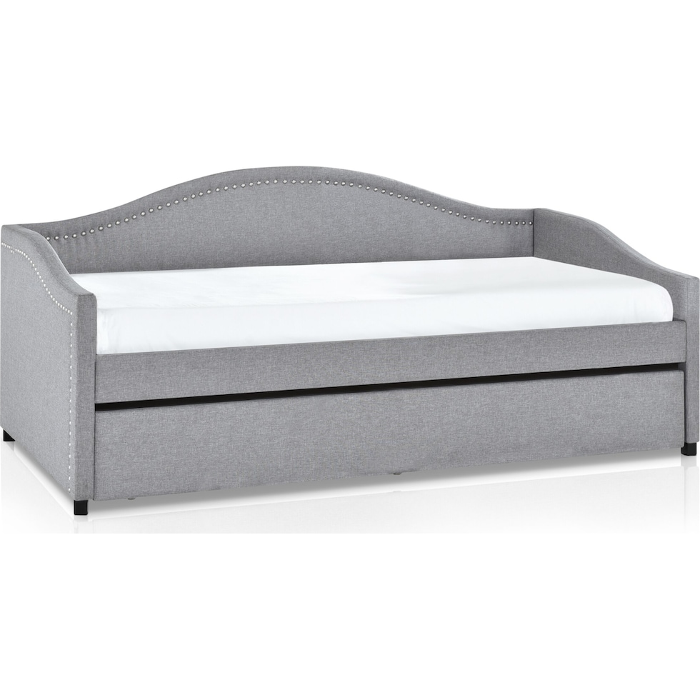 ophelia gray twin daybed with trundle   