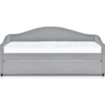 ophelia gray twin daybed with trundle   