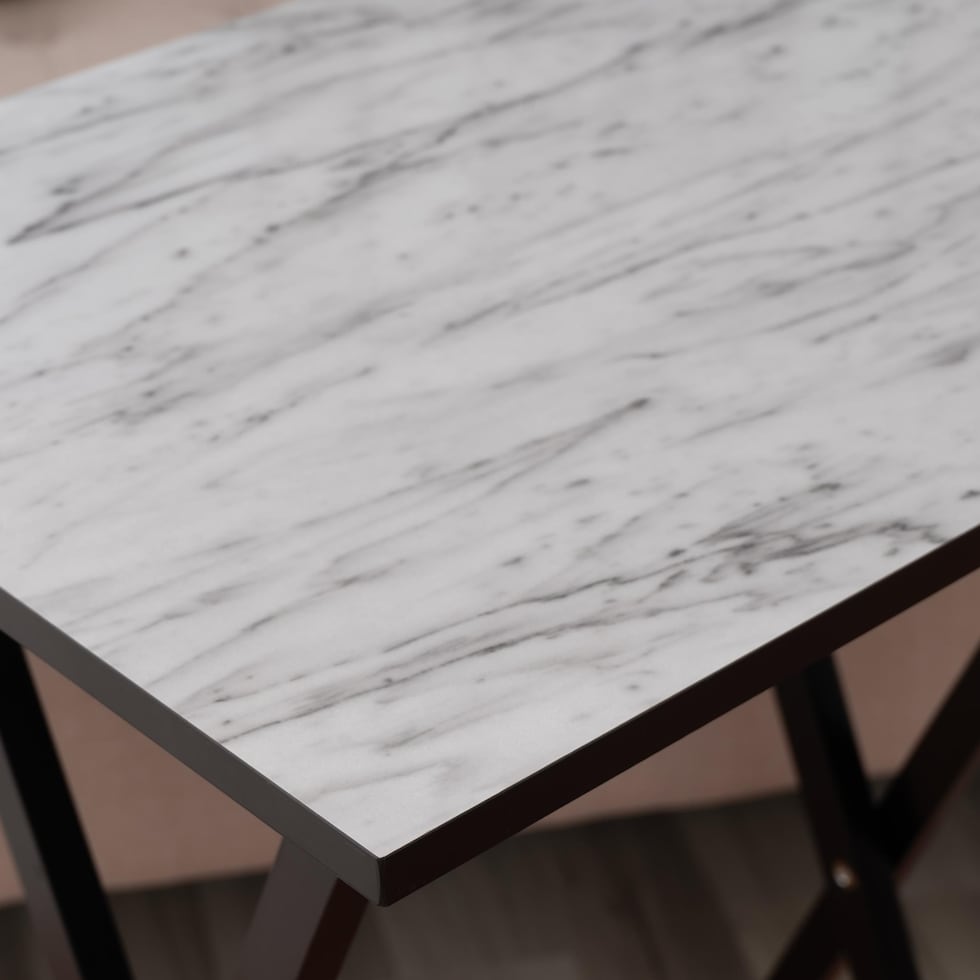 opie white tray table   