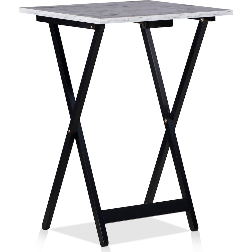 opie white tray table   