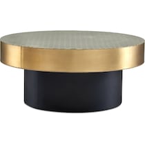 optic black coffee table   