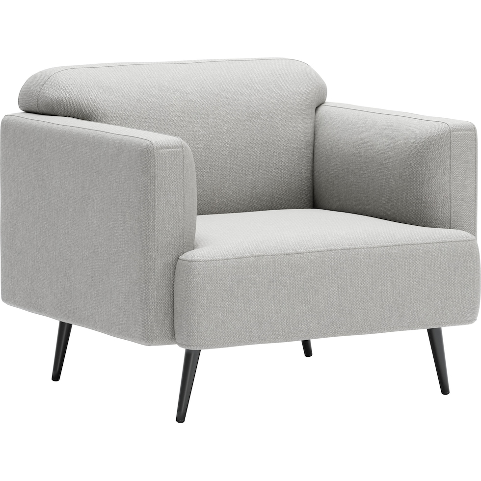 opus gray accent chair   