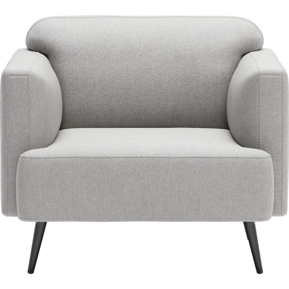 opus gray accent chair   