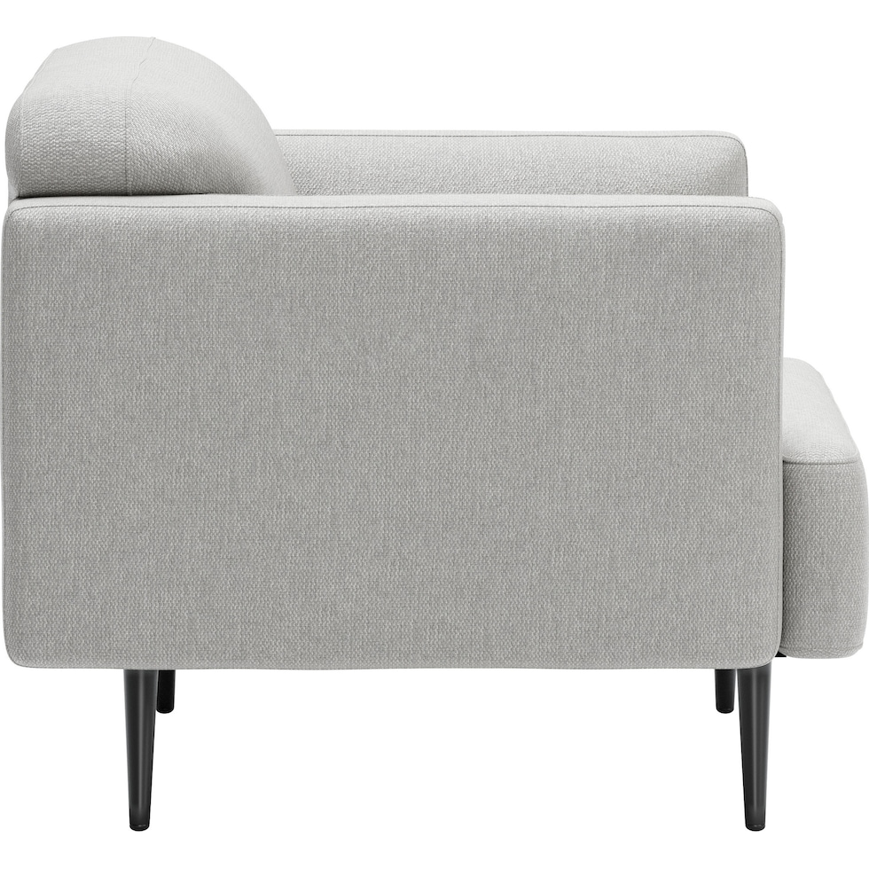 opus gray accent chair   