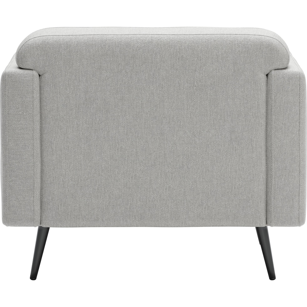 opus gray accent chair   