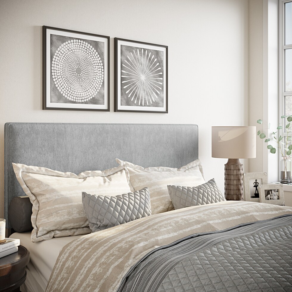 ora gray queen headboard   
