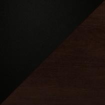 oren dark brown black dining table   