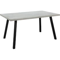 oren gray black dining table   