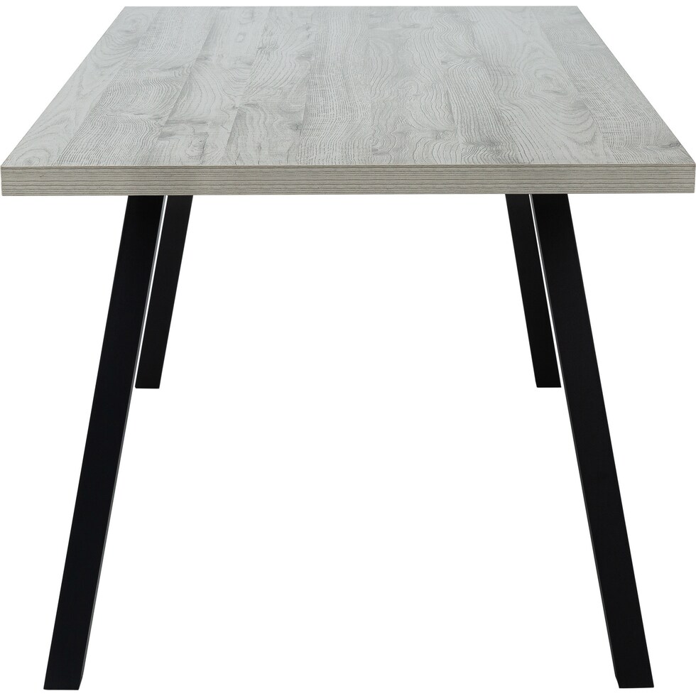 oren gray black dining table   