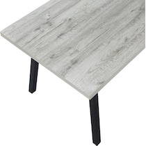 oren gray black dining table   