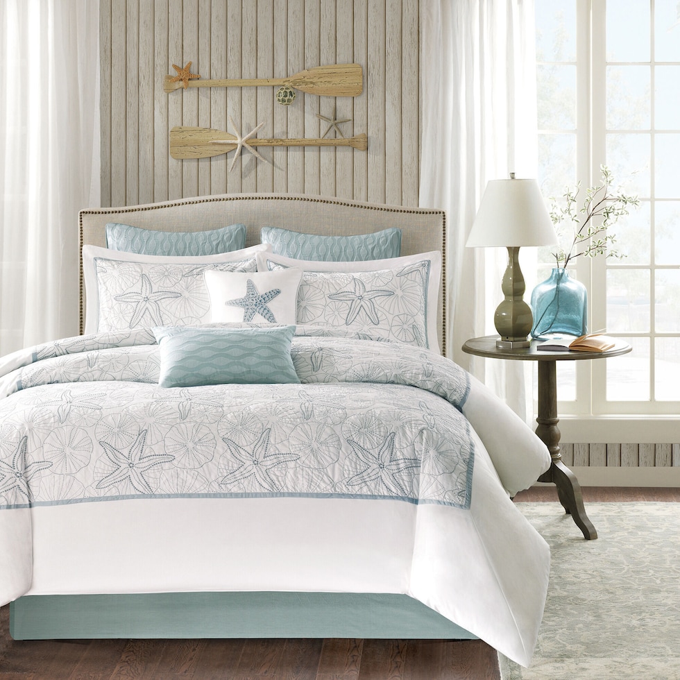 orla white queen bedding set   