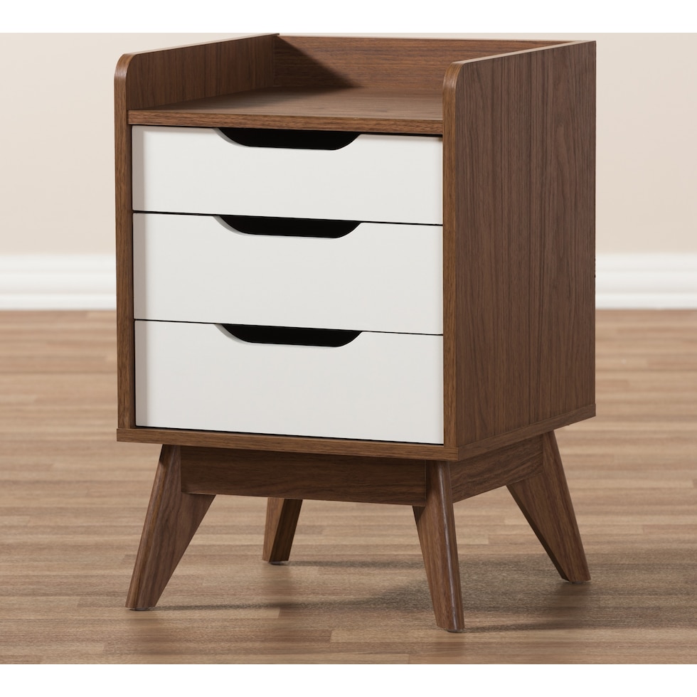 orlana dark brown nightstand   