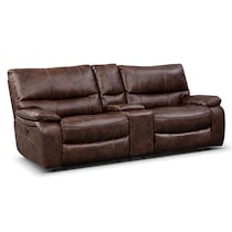 orlando ii brown power reclining sofa   